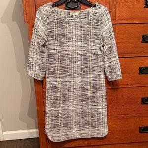 Elegant Gray Knit Dress